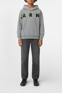 Sweat à capuche avec logo - Medium Gray Melange