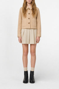 Button front jacket - Sesame