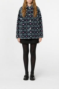 Manteau à imprimé - Black