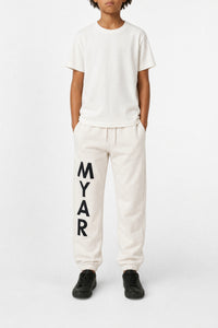 Track trousers with logo - Oat White
