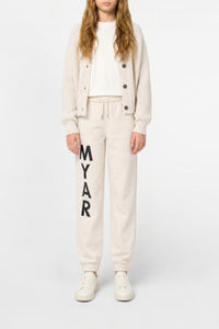 Track trousers with logo - Oat White