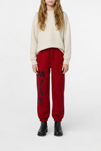 Track trousers with logo - Deep Red