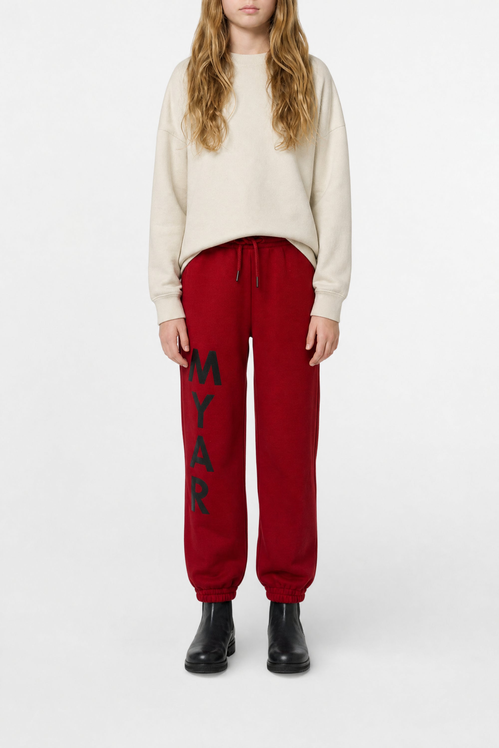 Track trousers with logo - Deep Red