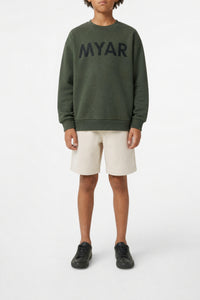 Sweatshirt with logo - Army Green
