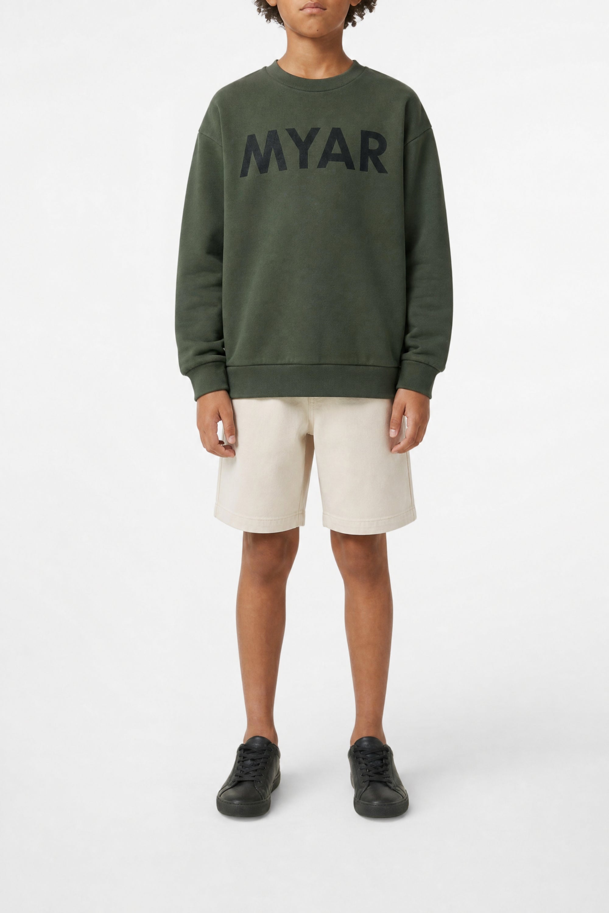 Sweatshirt with logo - Army Green