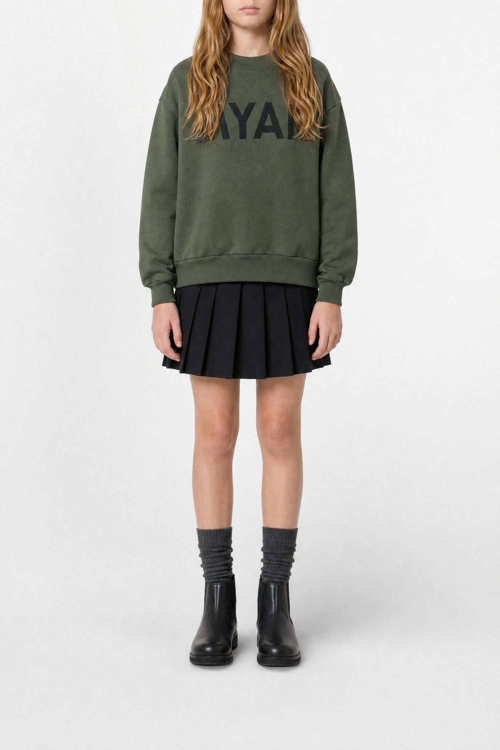 Sweatshirt with logo - Army Green