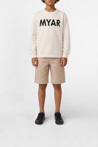 Sweatshirt avec logo - Oat White