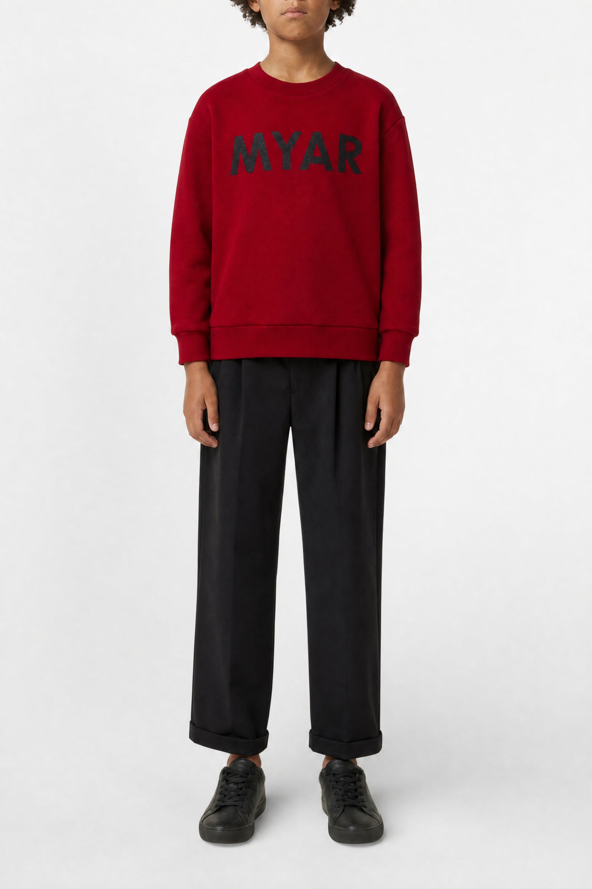 Sweatshirt with logo - Deep Red