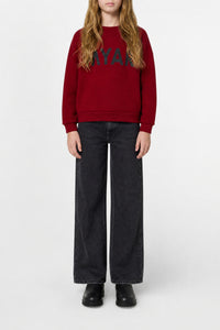 Sweatshirt with logo - Deep Red