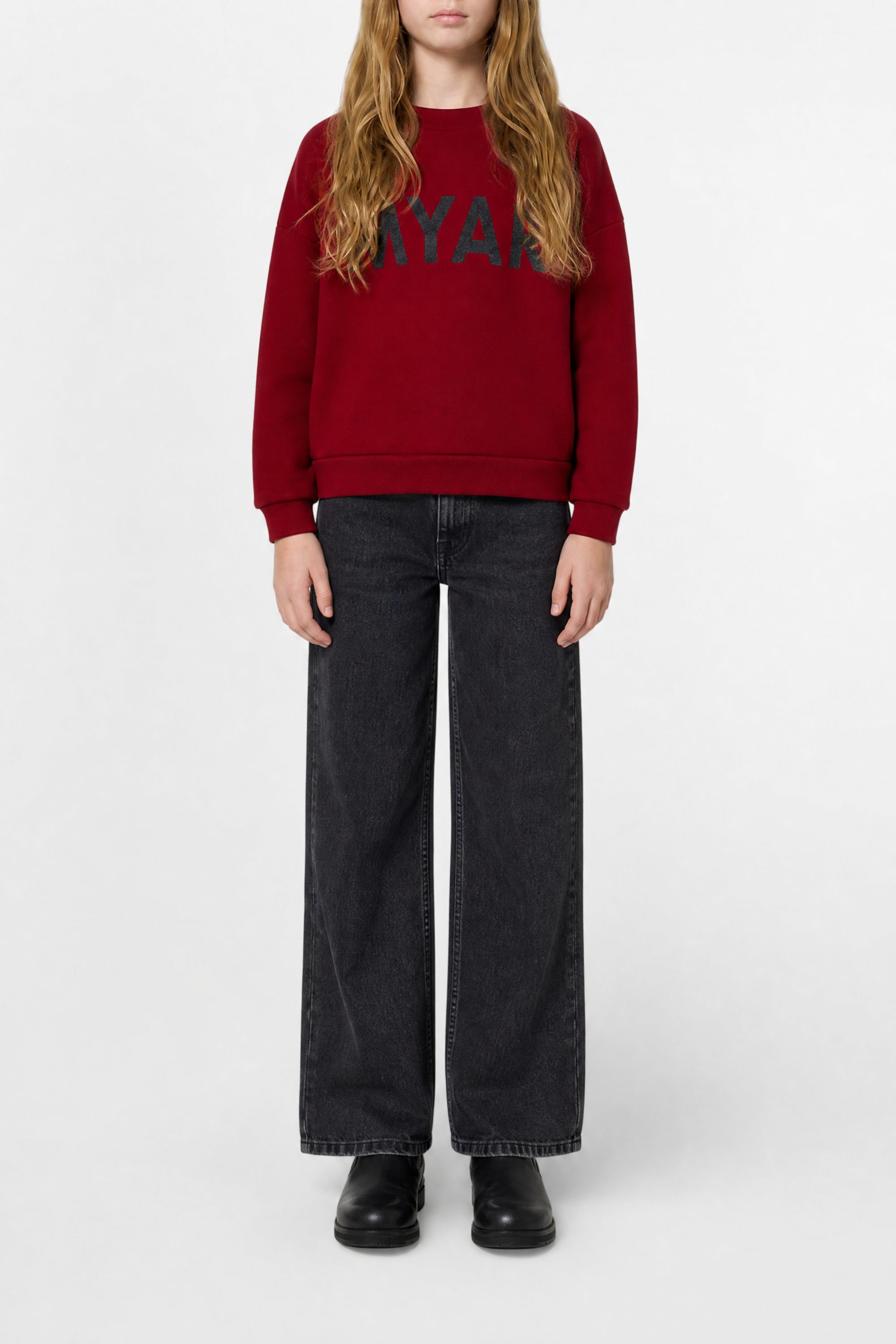 Sweatshirt with logo - Deep Red