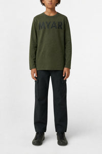 Long-sleeved T-shirt with logo - Military Green