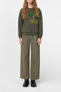 Printed sweatshirt - Army Green
