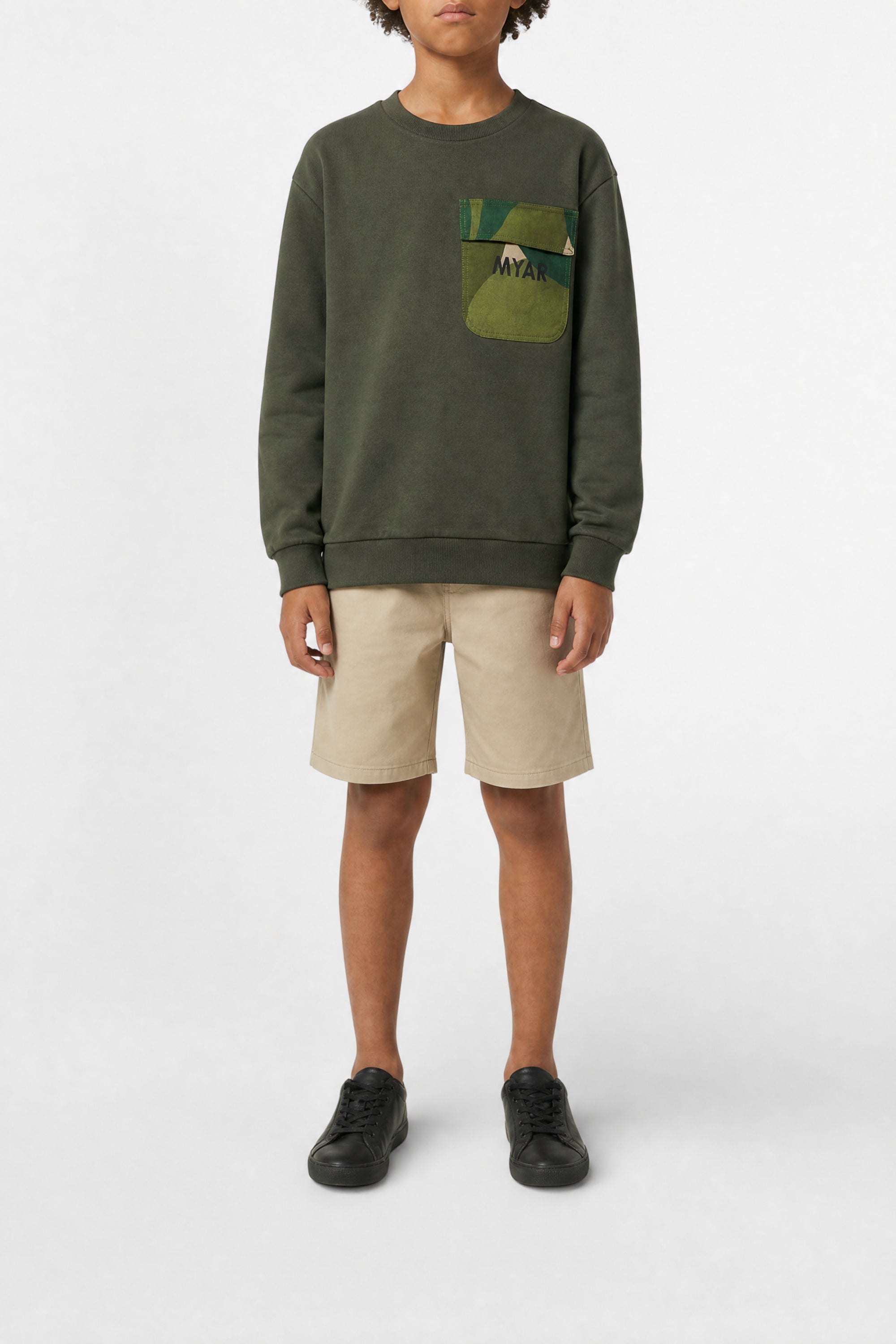 Printed sweatshirt - Army Green