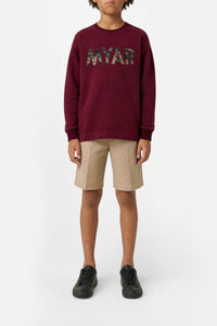 Sweatshirt à impression - Burgundy