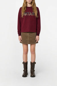Sweatshirt à impression - Burgundy