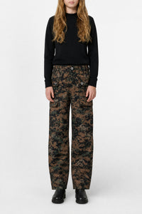 Printed tracksuit trousers - Marpat Green