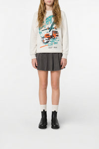 Sweatshirt à impression - Oat White