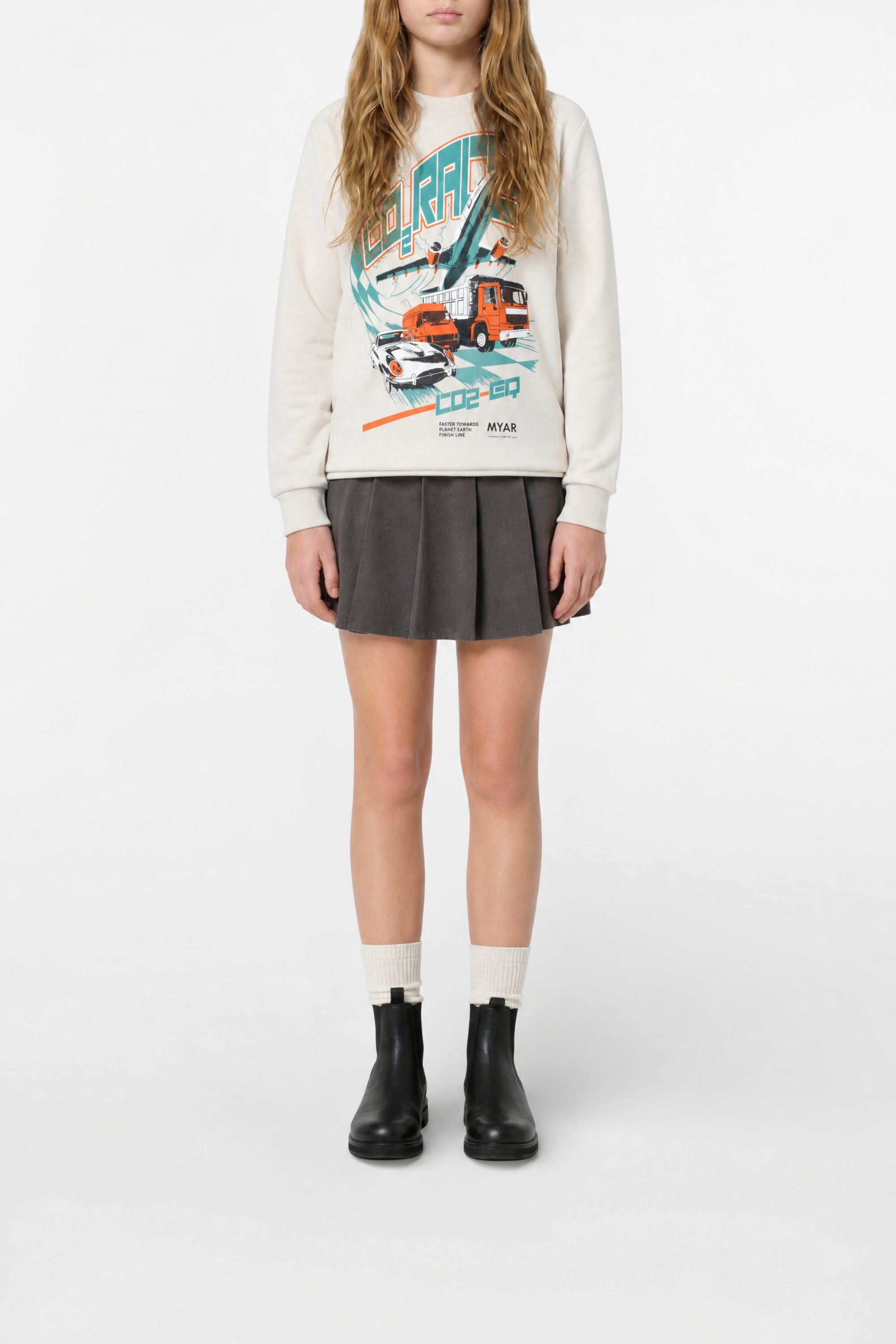 Sweatshirt à impression - Oat White