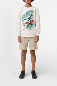 Sweatshirt à impression - Oat White