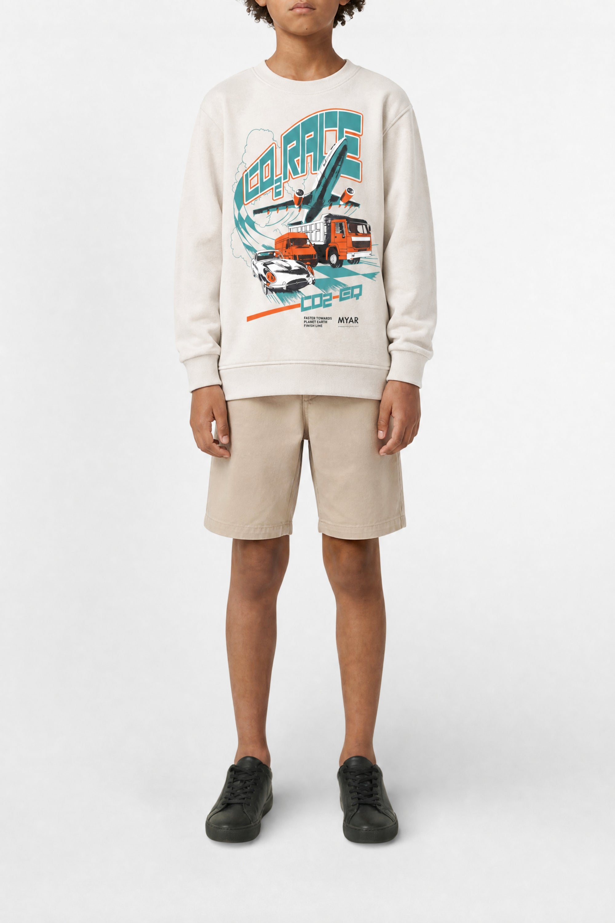 Sweatshirt à impression - Oat White