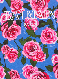 T-shirt à manches courtes imprimé balmain vintage - Multicolore