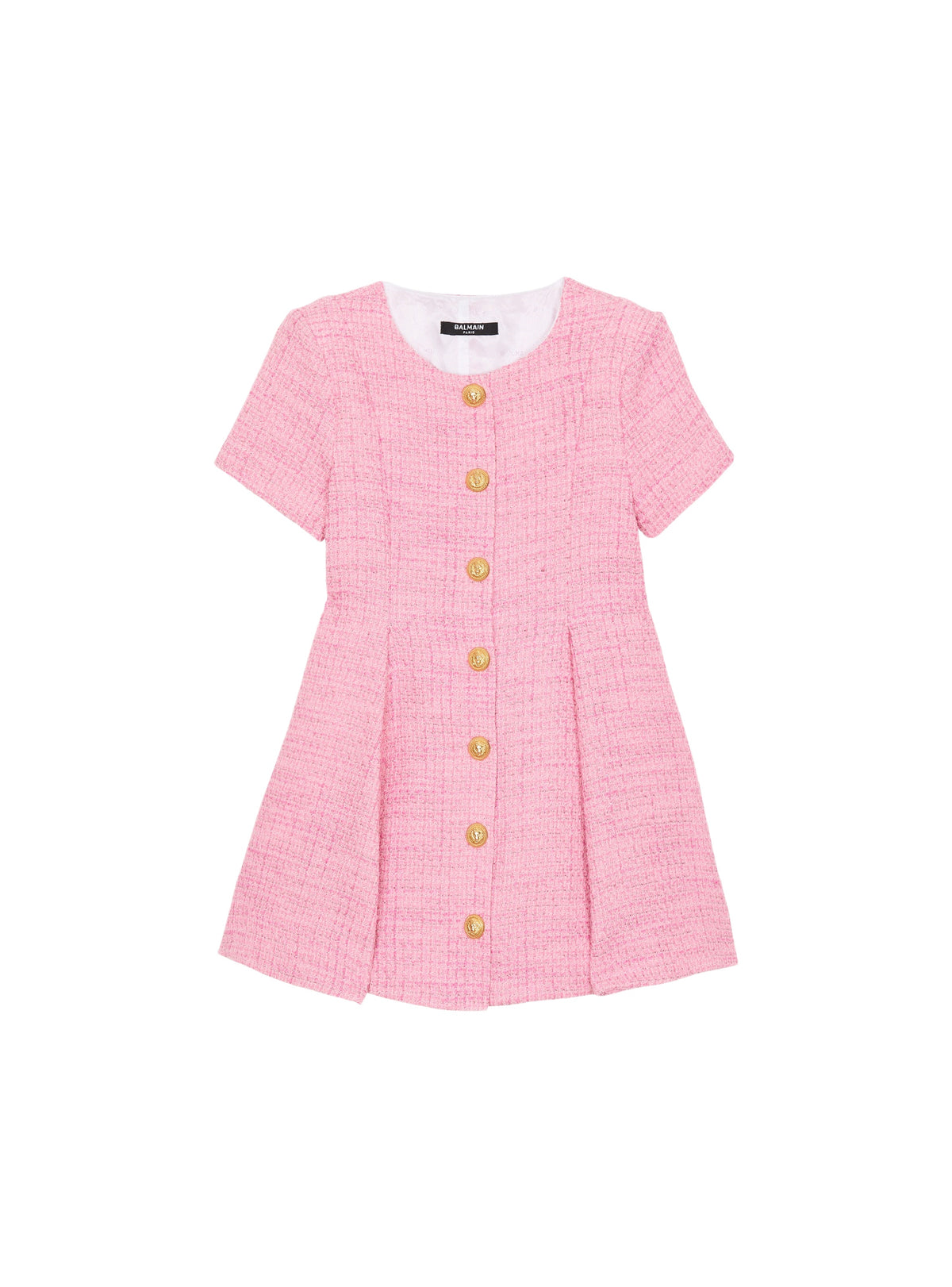 Robe évasée en tweed - Rose & Or