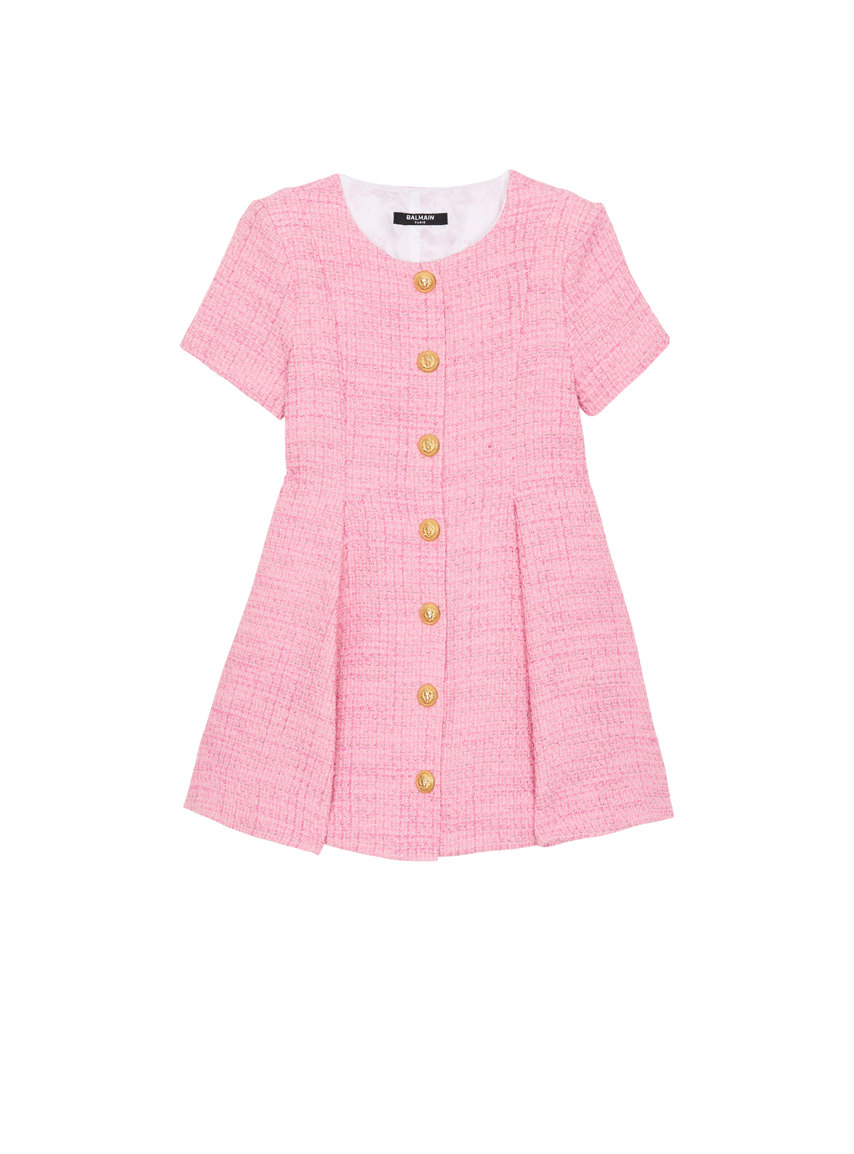 Robe évasée en tweed - Rose & Or
