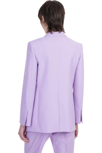 Veste à fermeture U-lock en laine - Mauve