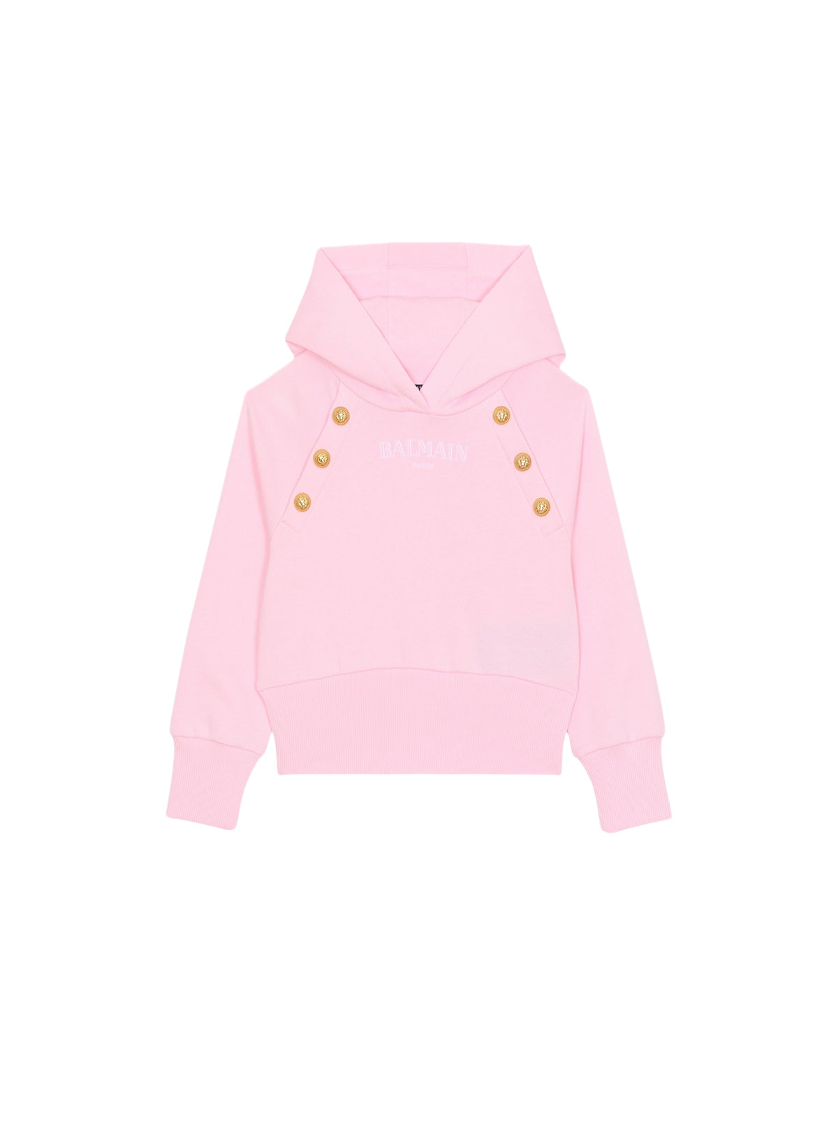 Hoodie à boutons - Rose