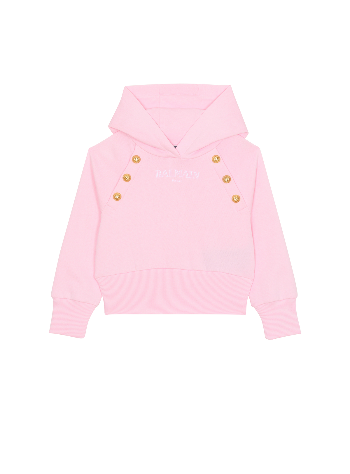 Hoodie à boutons - Rose
