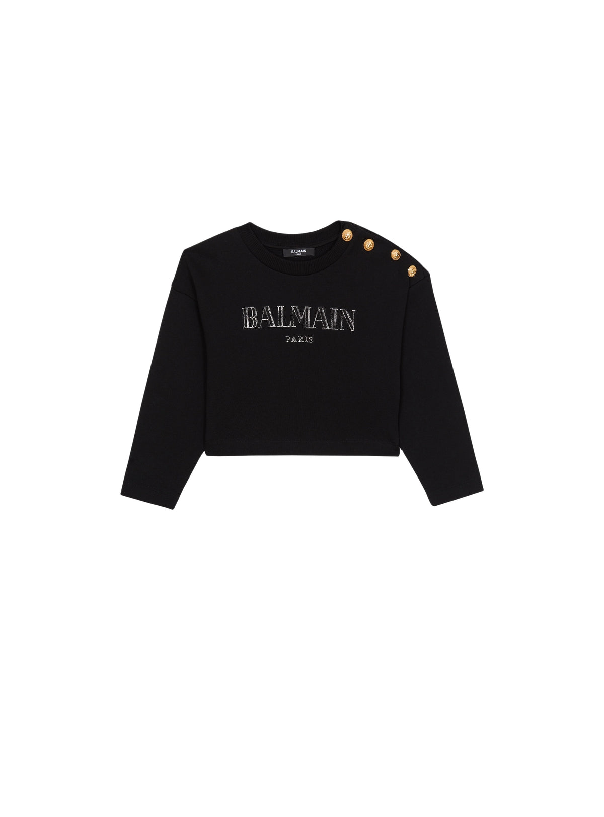 Sweatshirt imprimé balmain vintage - Noir