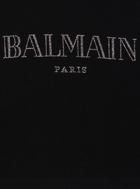 Sweatshirt imprimé balmain vintage - Noir