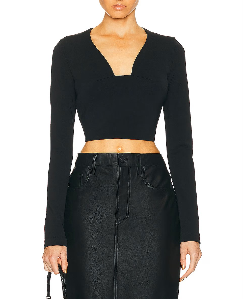 Top court manches longues - Black