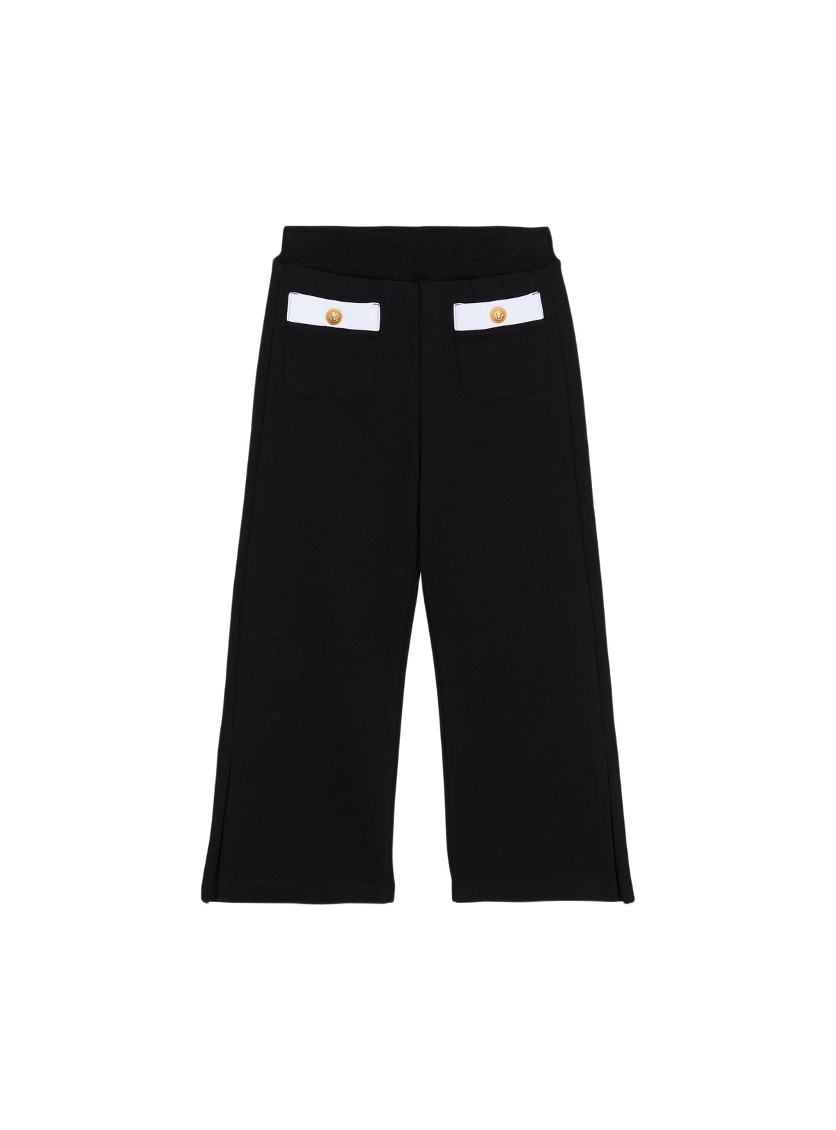 Pantalon bicolore à boutons - Noir & Blanc