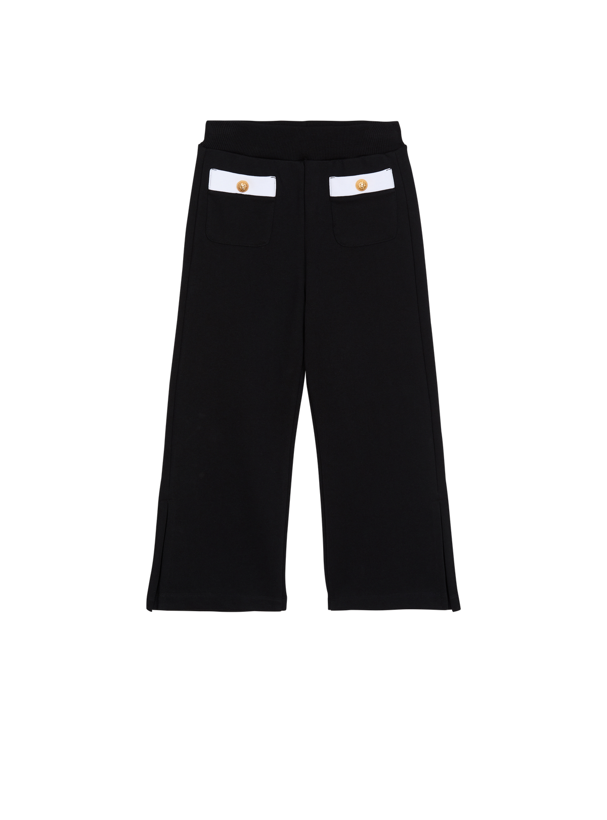 Pantalon bicolore à boutons - Noir & Blanc