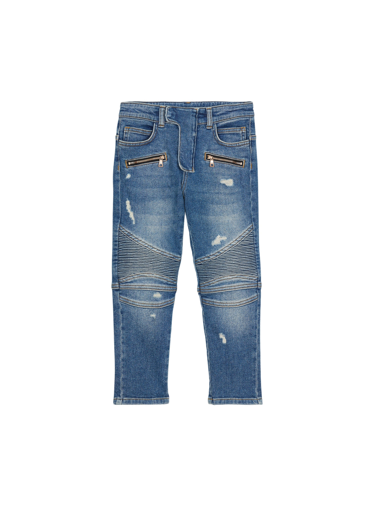 Pantalon biker en denim blue - Marine