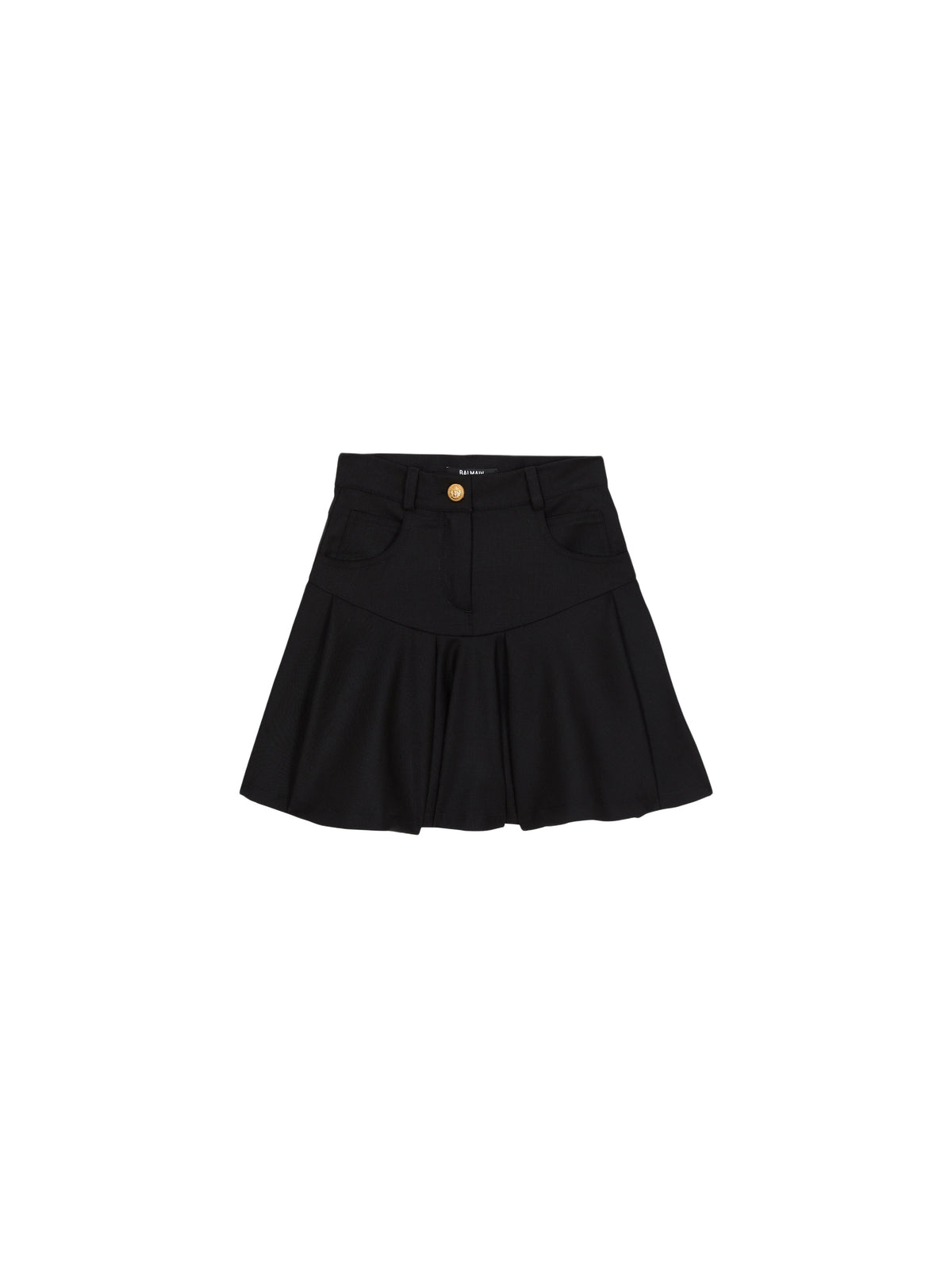 Jupe évasée unie - Noir & Or
