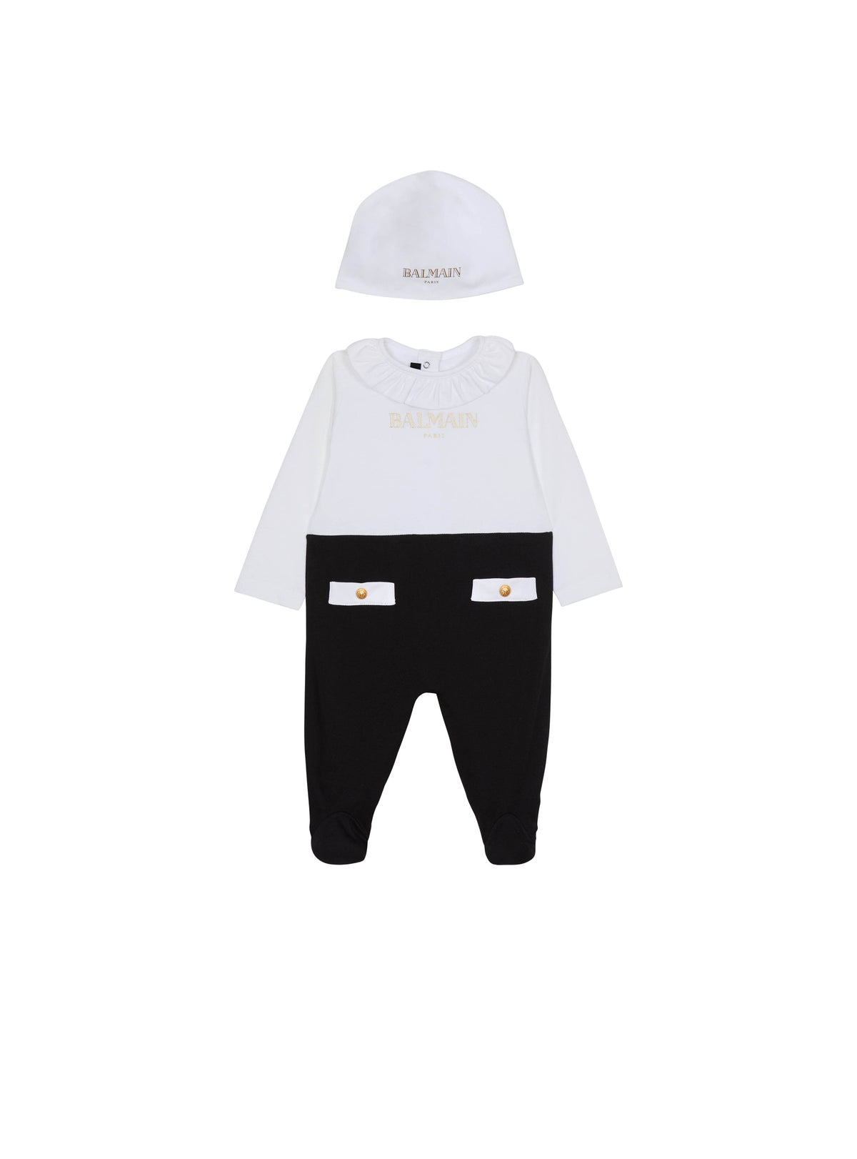 Ensemble bébé 2 pièces - Blanc & Or