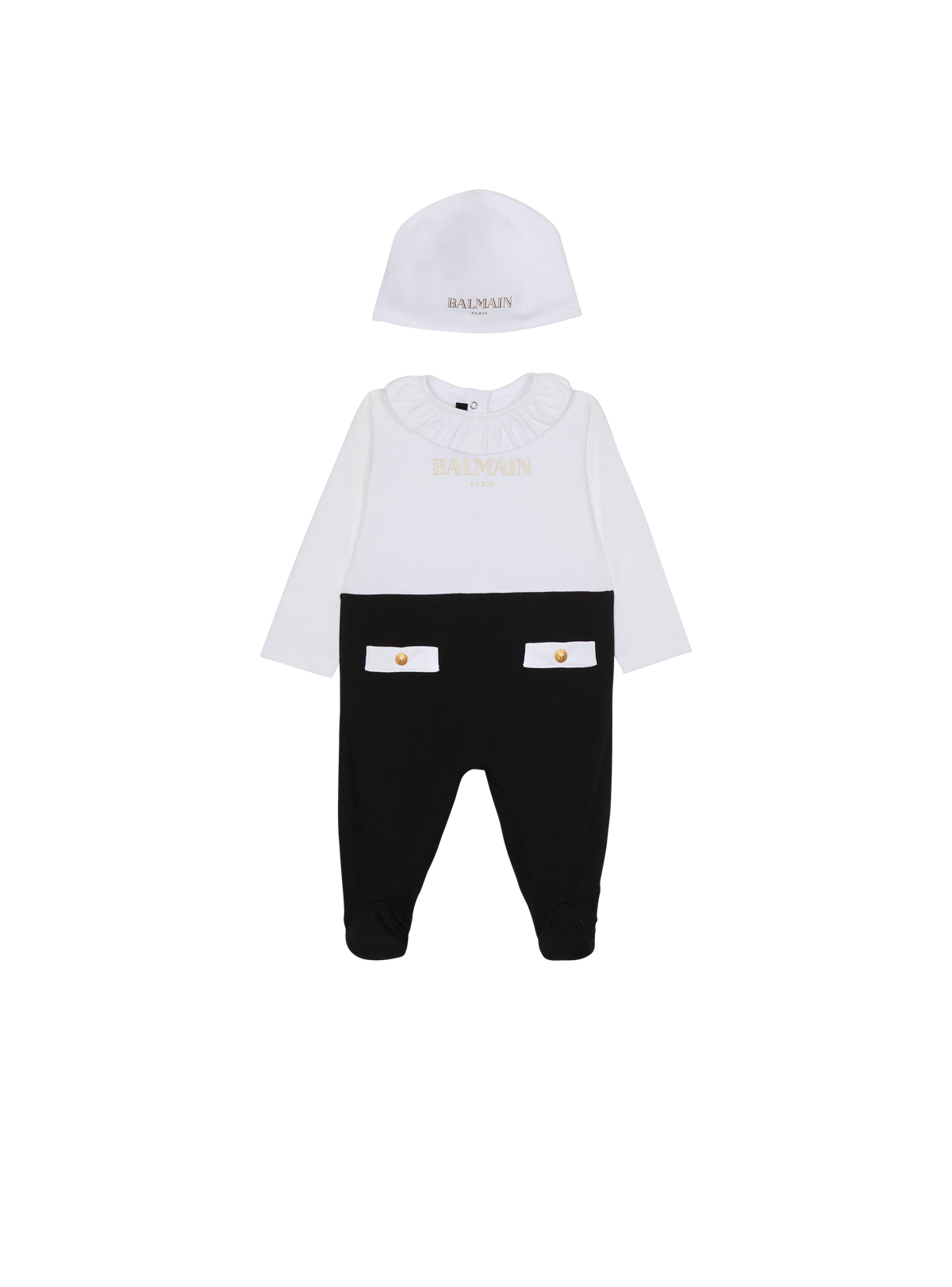Ensemble bébé 2 pièces - Blanc & Or