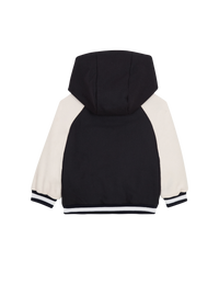 Veste bicolore à capuche - Bleu