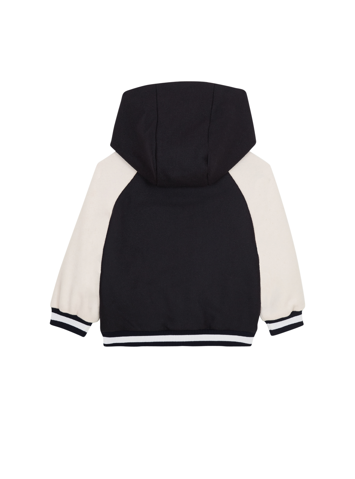 Veste bicolore à capuche - Bleu