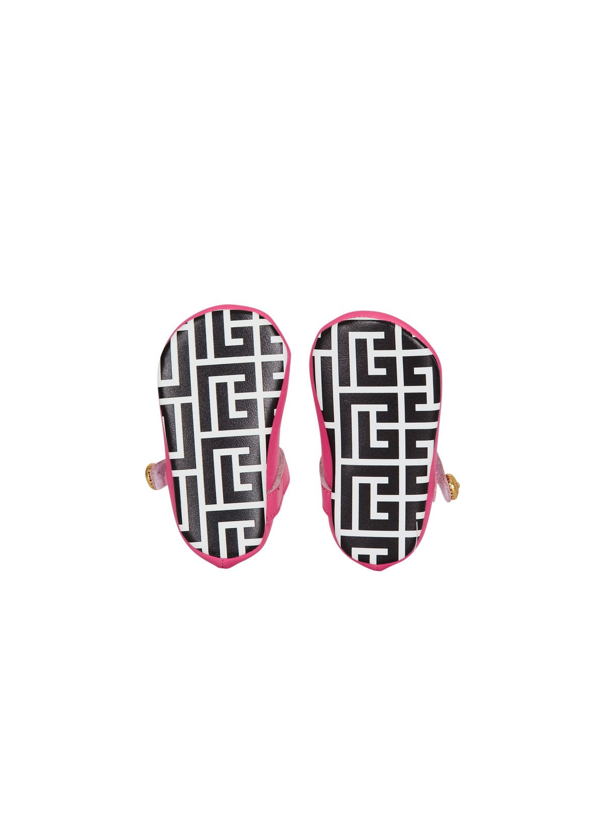 Ballerines à boutons - Rose