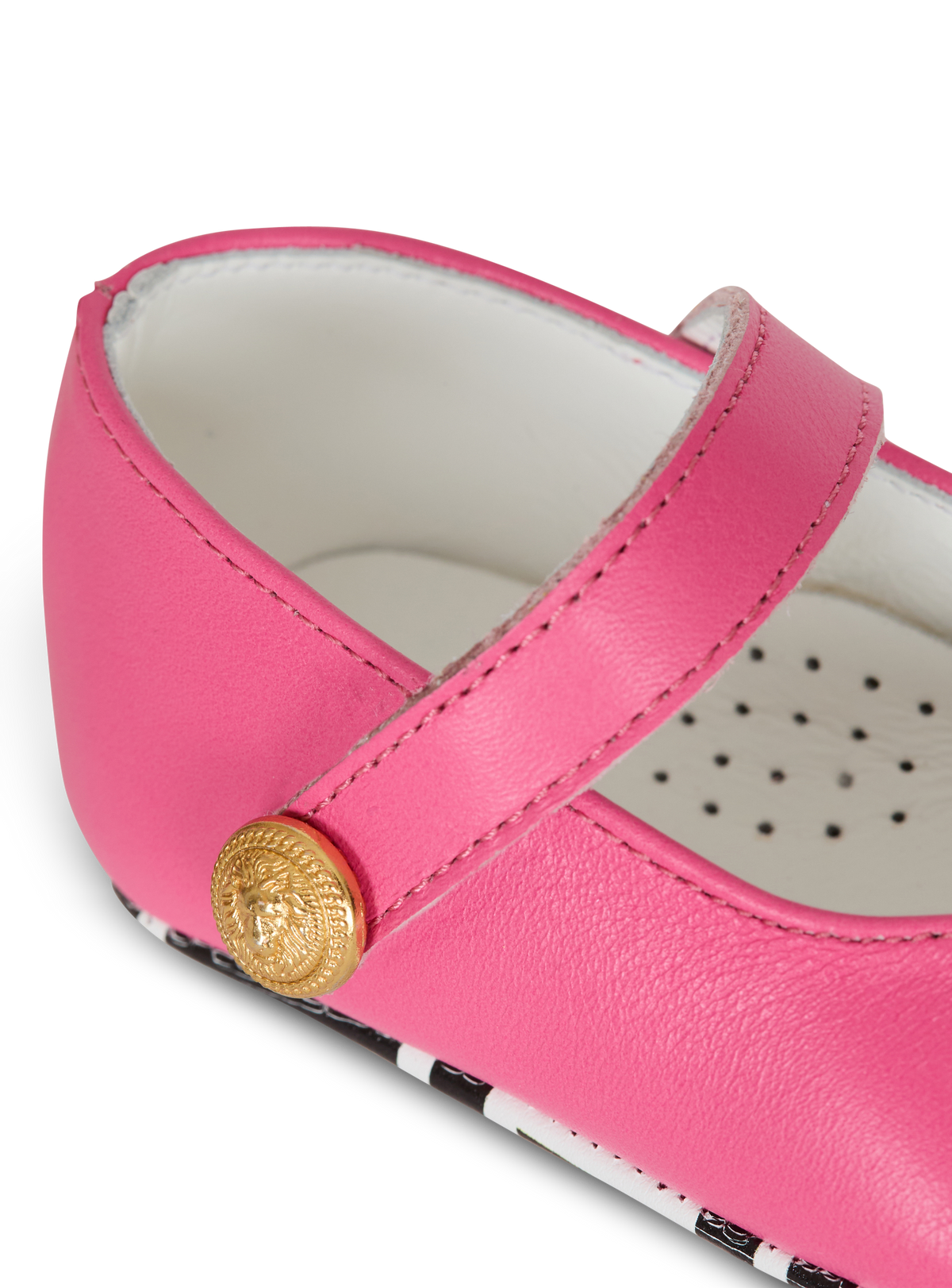 Ballerines à boutons - Rose