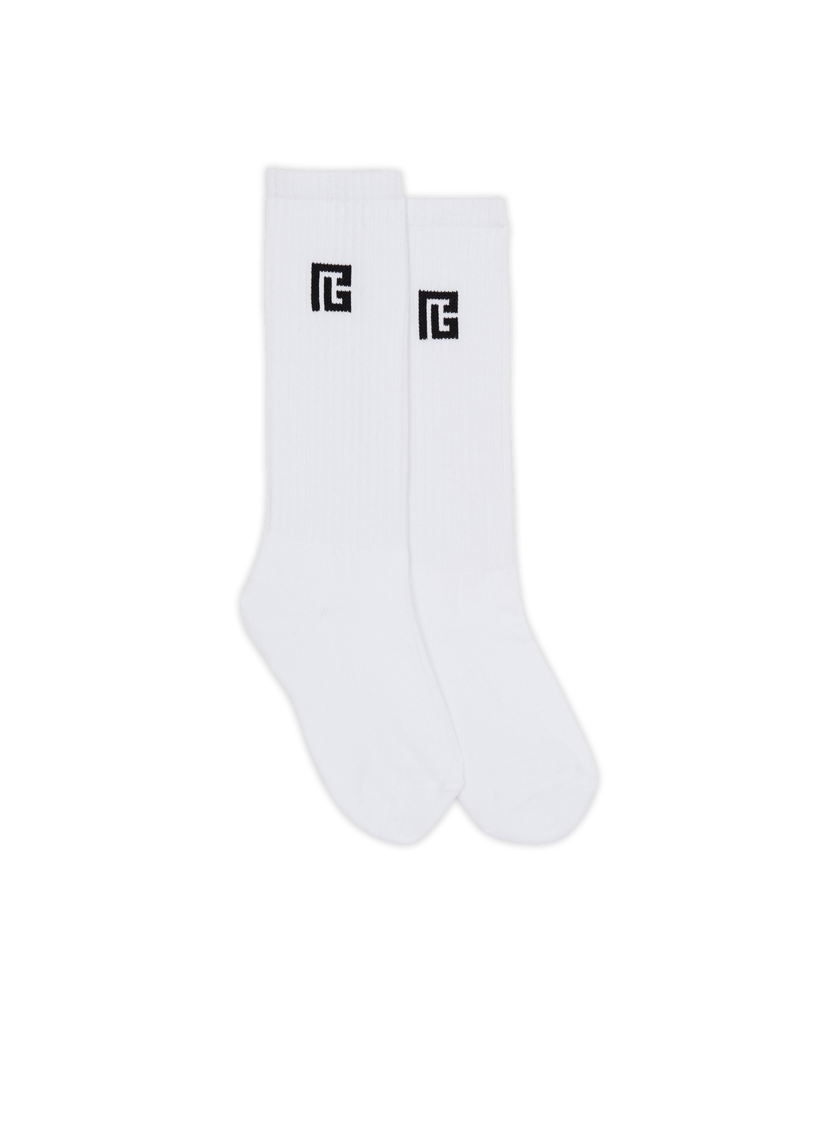 Chaussettes hautes imprimées pb - Blanc & Noir