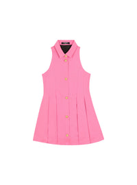 Robe évasée à boutons - Rose