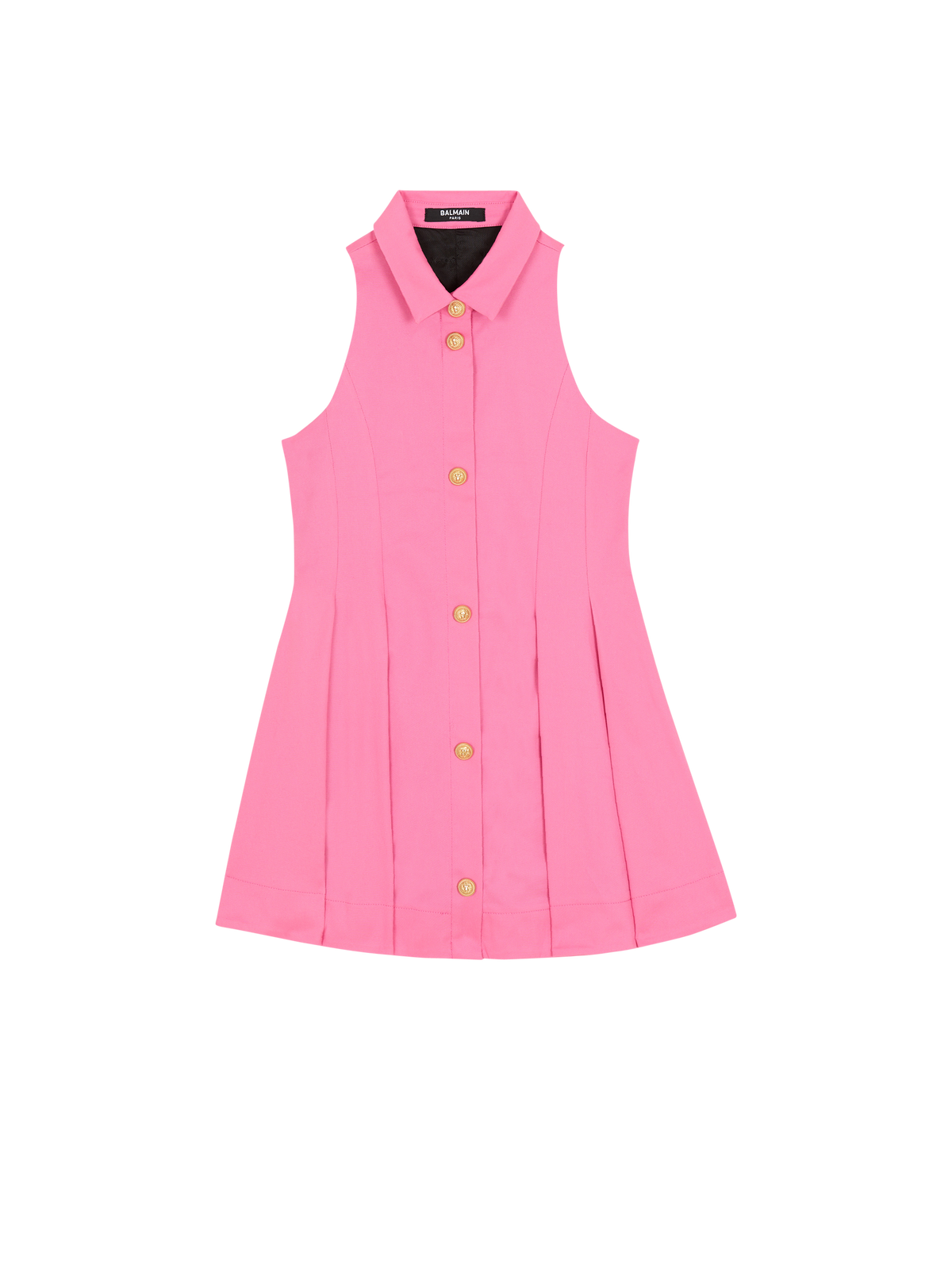 Robe évasée à boutons - Rose
