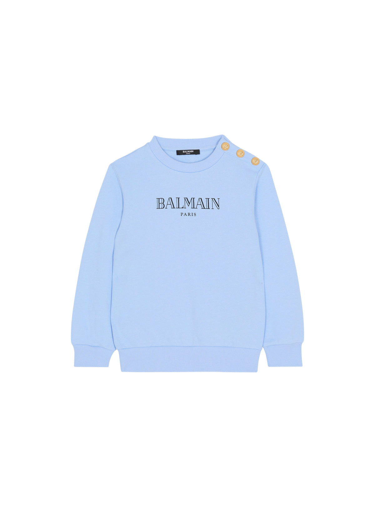 Sweat-shirt imprimé balmain paris - Bleu