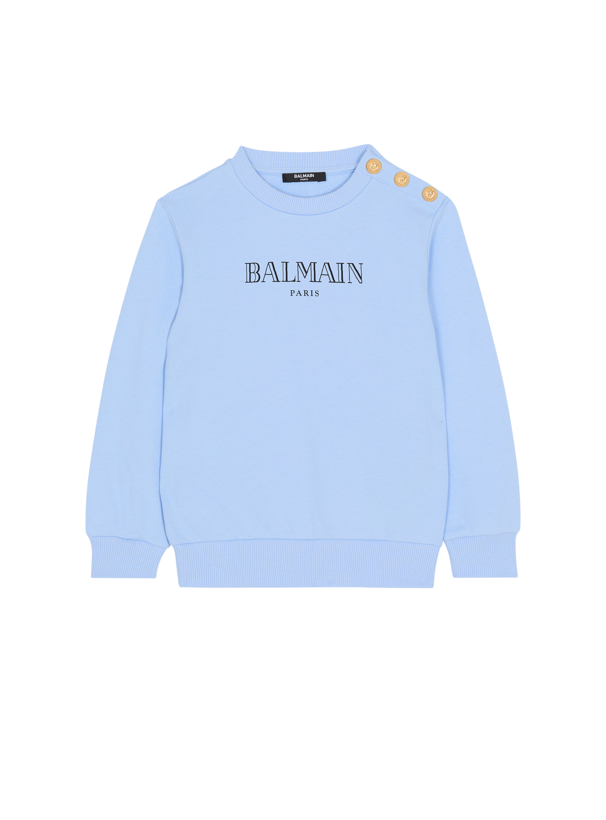 Sweat-shirt imprimé balmain paris - Bleu