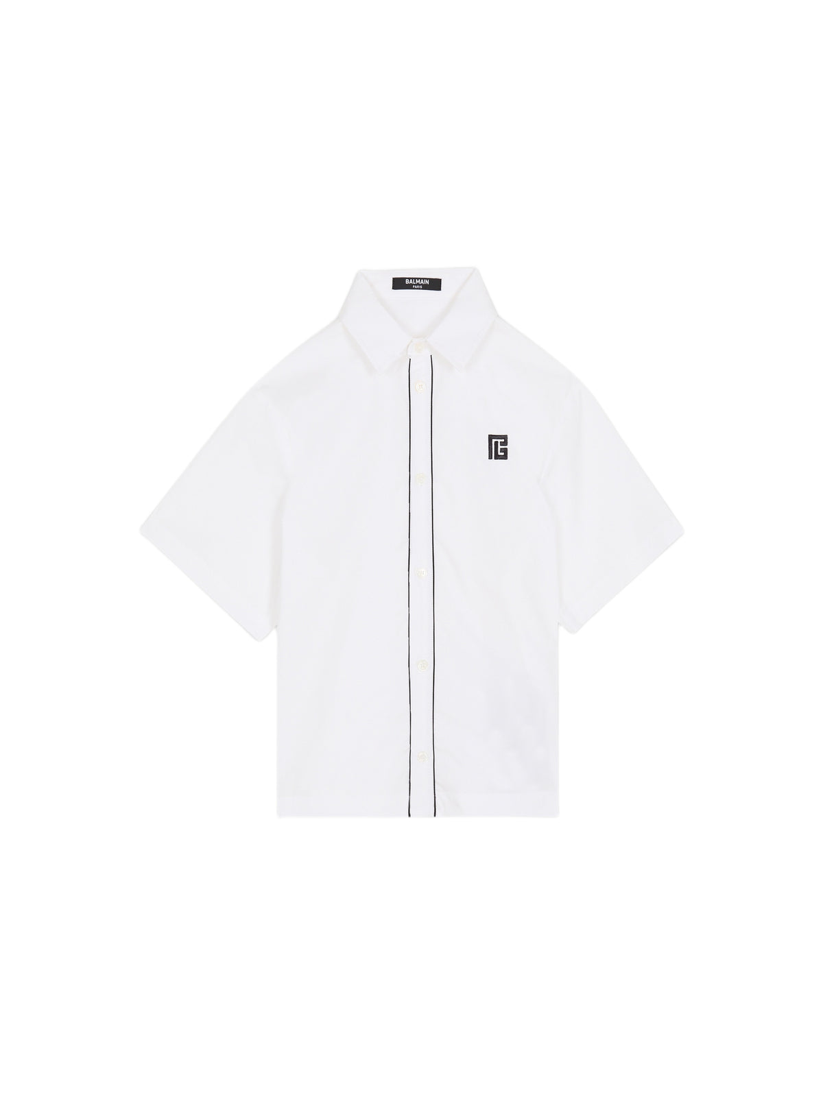 Chemise à logo pb - Blanc & Noir