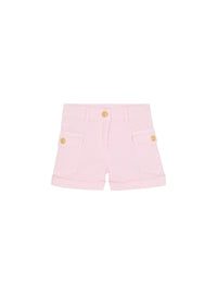 Short à boutons - Rose